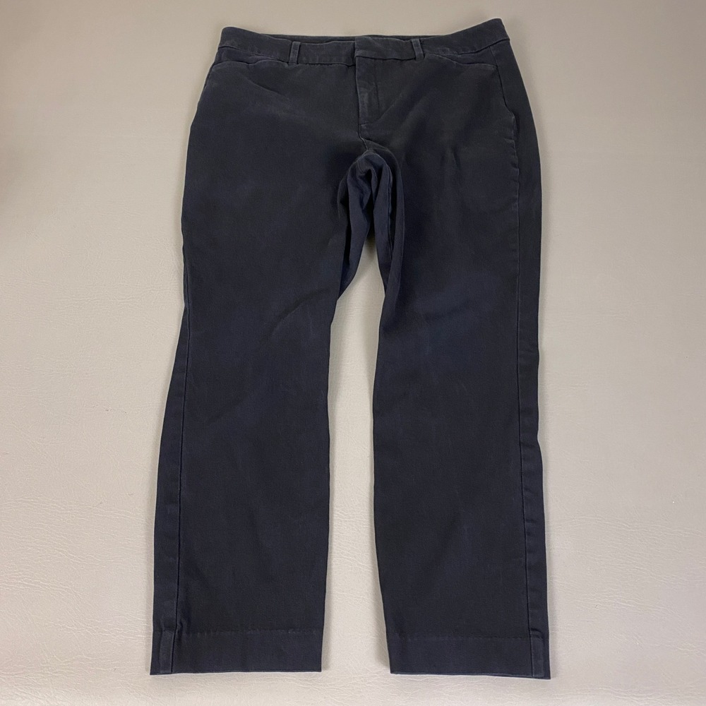 Old Navy Pixie Skinny High Rise Ankle Pants Women's Size 14 Black Jack Stretch